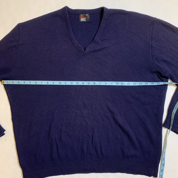 Vintage 70s 80s Robert Bruce V-Neck Made in USA Men's Pullover Sweater Size 3X - Picture 4 of 6
